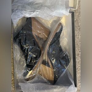 Sun stone black boot heels